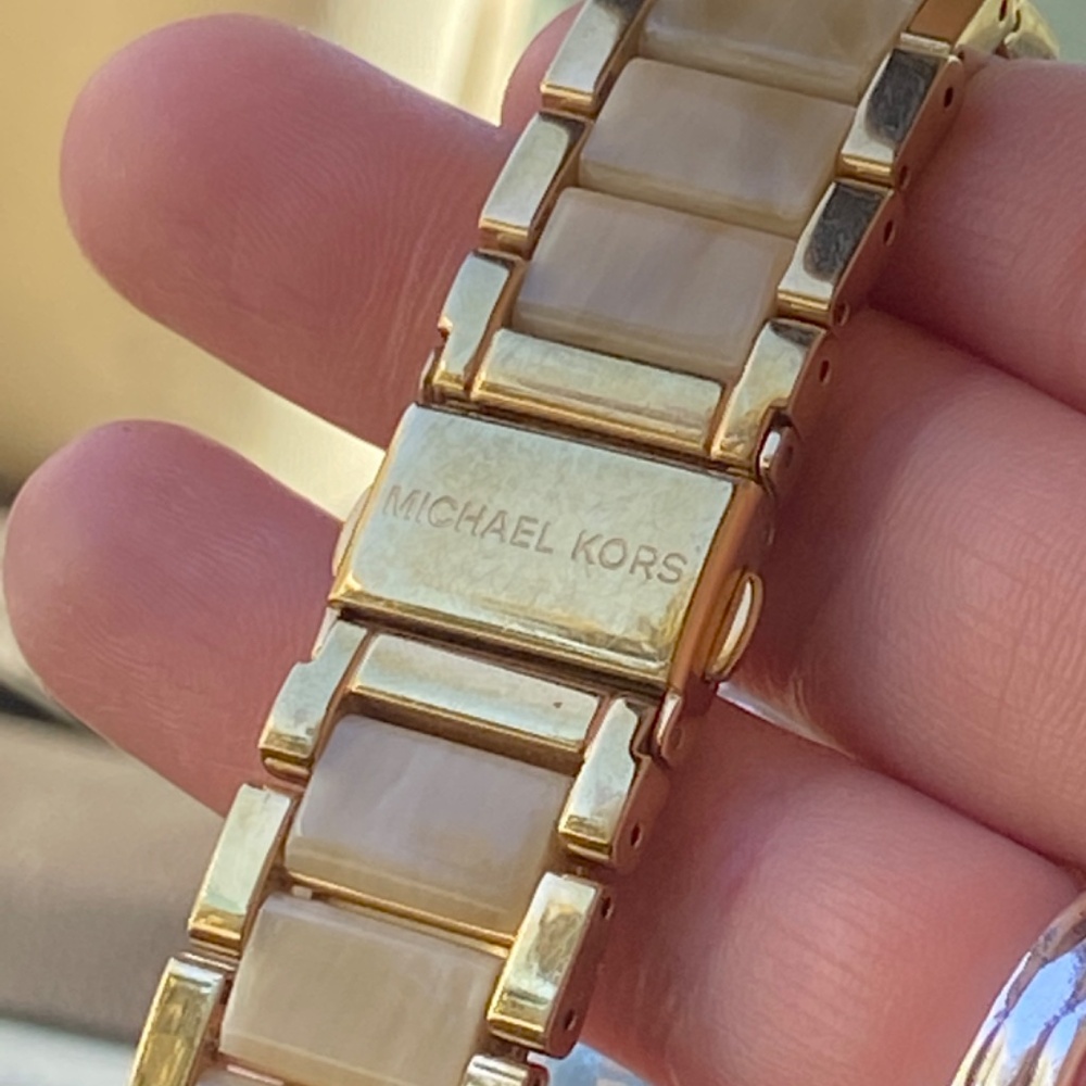 MICHAEL KORS MK PARKER 5632 BLOND TORTOISE WRIST QUARTZ BRACELET WATCH - Picture 9 of 14